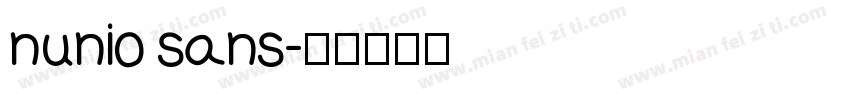 nunio sans字体转换